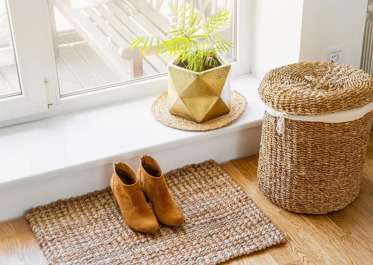 Panier en Osier Tressé Naturel